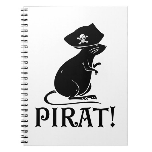 Pirate Rat | Pirate House Rat Rodent Gift Notizblock (Vorderseite)