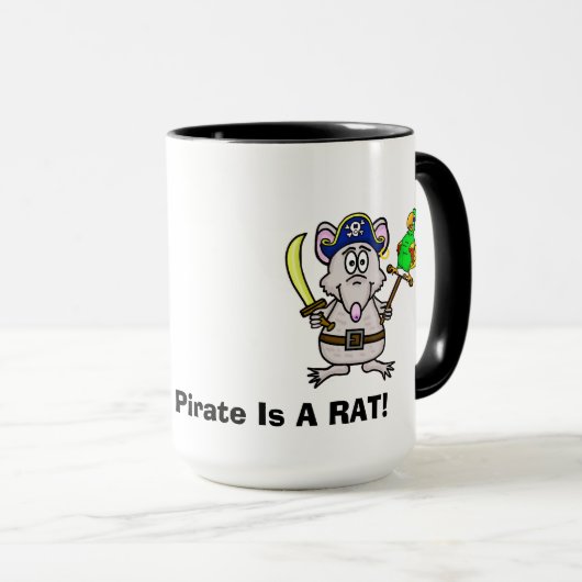Pirate Rat Tasse (VorderseiteRechts)