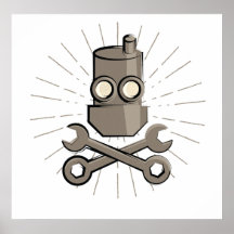 Pirate Robot - Piratenflagge - Variante 01