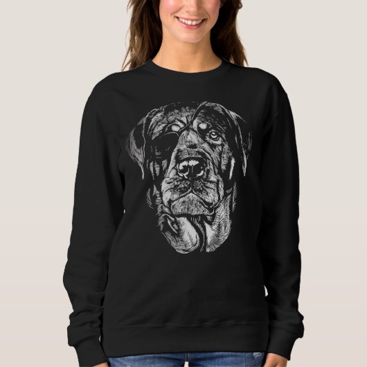 Pirate Rottweiler Sweatshirt (Vorderseite)