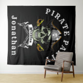 Pirate Royal Pirate Party Hintergrund Wandteppich (Beispiel (Horizontal))