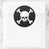 Pirate Runder Aufkleber (Tasche)