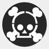 Pirate! Runder Aufkleber (Vorderseite)