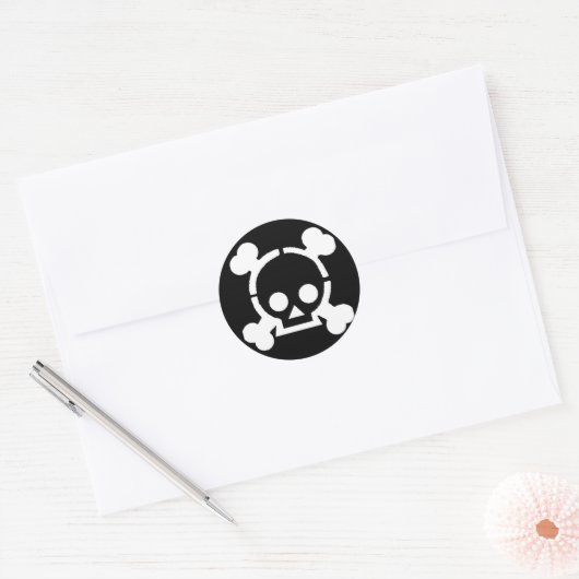Pirate! Runder Aufkleber (Umschlag)