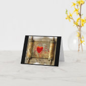 Pirate s Herz Karte (Gelbe Blume)