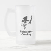 Pirate Saltwater Cowboy Mattglas Bierglas (Links)