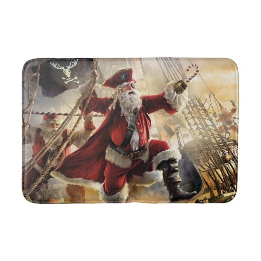 Pirate Santa Badematte (Vorderseite)