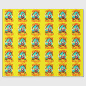 Pirate Santa Clause Festlicher Weihnachtsurlaub Ku Geschenkpapier (Flach)