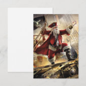 Pirate Santa Dankeskarte (Vorne/Hinten)