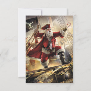 Pirate Santa Dankeskarte
