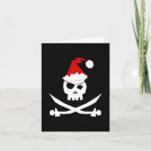 Pirate Santa Feiertagskarte (Vorderseite)