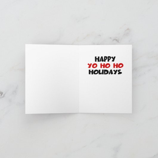 Pirate Santa Feiertagskarte (Innenseite)