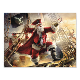 Pirate Santa Fotodruck