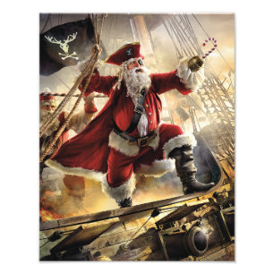 Pirate Santa Fotodruck