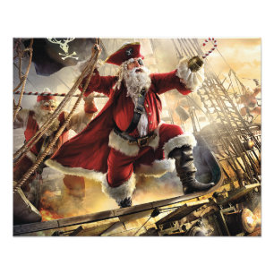 Pirate Santa Fotodruck