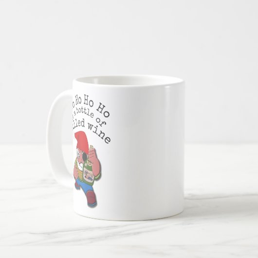 Pirate Santa Funny Mulled Wein Weihnachten Kaffeetasse (Vorderseite Links)