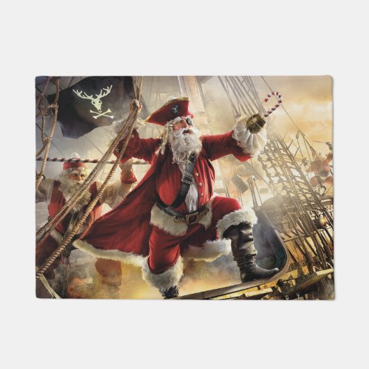 Pirate Santa Fußmatte (Vorderseite)