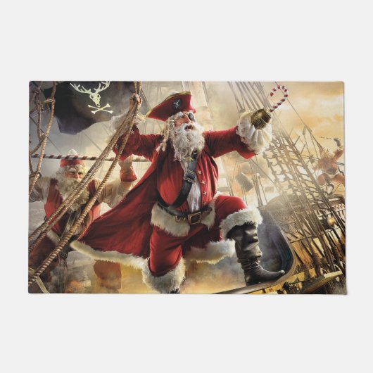 Pirate Santa Fußmatte (Vorderseite)
