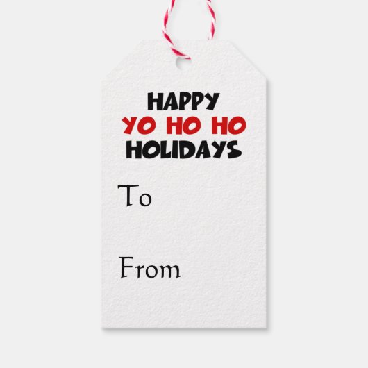 Pirate Santa Geschenkanhänger (Rückseite)