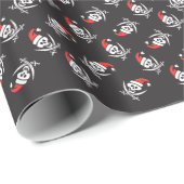 Pirate Santa Geschenkpapier (Rolleneckpunkt)