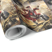 Pirate Santa Geschenkpapier (Rolleneckpunkt)