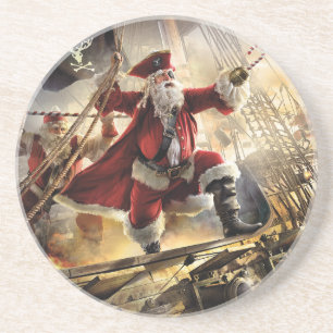 Pirate Santa Getränkeuntersetzer