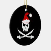 Pirate Santa Keramikornament (Rechts)