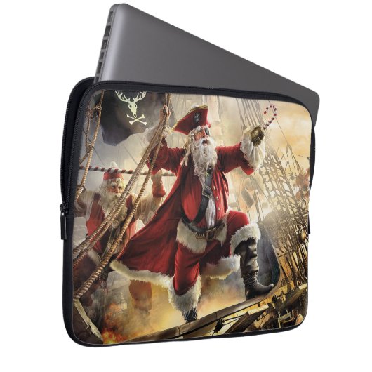 Pirate Santa Laptopschutzhülle (Vorne Rechts)