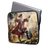 Pirate Santa Laptopschutzhülle (Vorderseite Links)