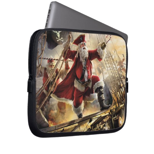 Pirate Santa Laptopschutzhülle (Vorne Rechts)