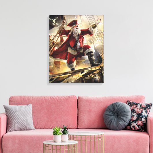 Pirate Santa Leinwanddruck (Insitu (Wohnzimmer))