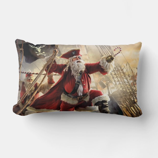 Pirate Santa Lendenkissen (Vorderseite)
