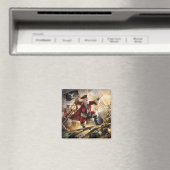 Pirate Santa Magnet (In Situ (Geschirrspüler))