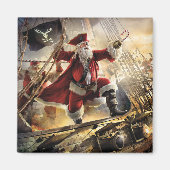 Pirate Santa Magnet (Vorne)
