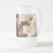 Pirate Santa Mattglas Bierglas (VorderseiteRechts)