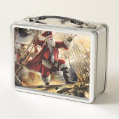 Pirate Santa Metall Brotdose (Rückseite)