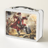 Pirate Santa Metall Brotdose (Rückseite)