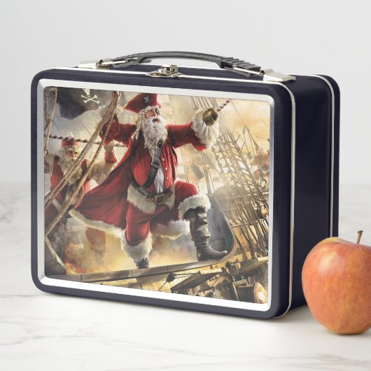 Pirate Santa Metall Brotdose (Beispiel)