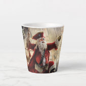 Pirate Santa Milchtasse (Vorderseite)