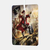 Pirate Santa Ornament Aus Metall (Vorderseite links)