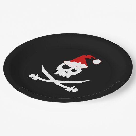 Pirate Santa Pappteller (Schrägansicht)