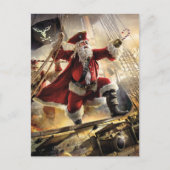 Pirate Santa Postkarte (Vorderseite)