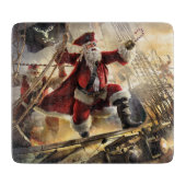 Pirate Santa Schneidebrett (Vorderseite)