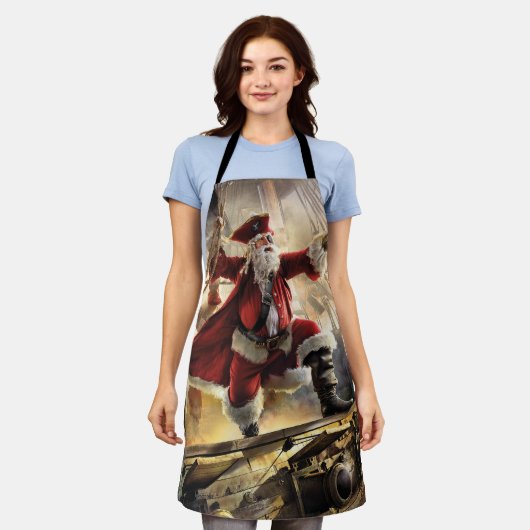 Pirate Santa Schürze (Getragen)