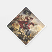 Pirate Santa Serviette (Ecke)