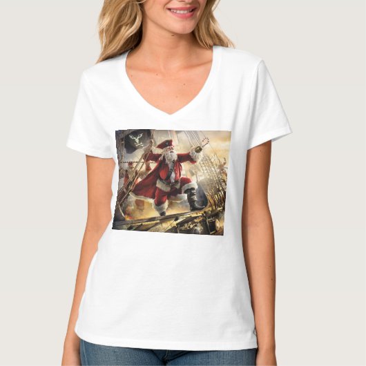 Pirate Santa T-Shirt (Vorderseite)