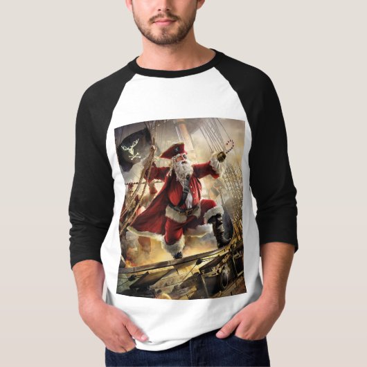 Pirate Santa T-Shirt (Vorderseite)
