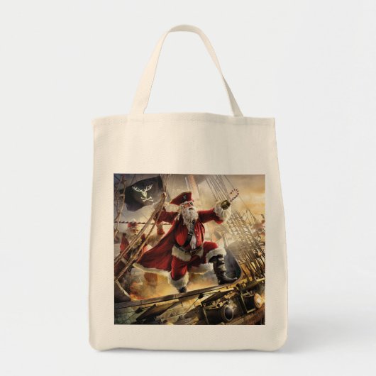 Pirate Santa Tragetasche (Vorne)