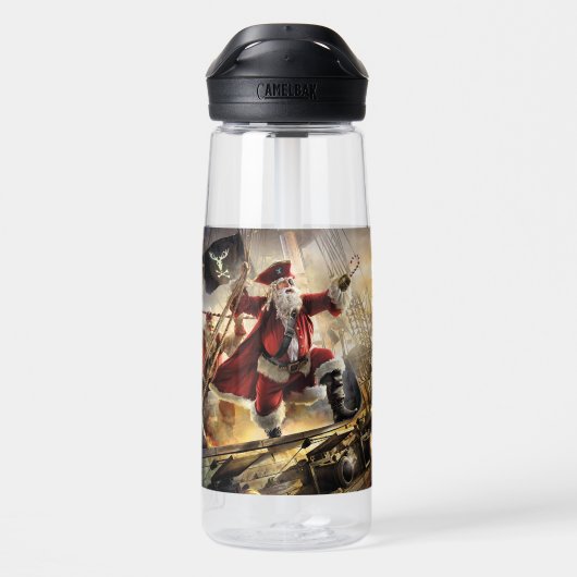 Pirate Santa Trinkflasche (Rückseite)