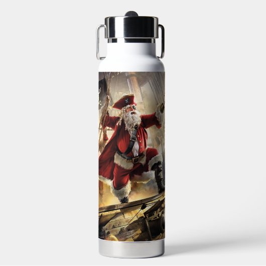 Pirate Santa Trinkflasche (Vorderseite)